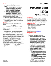Thumbnail of document Manual - i400s AC Current Clamp